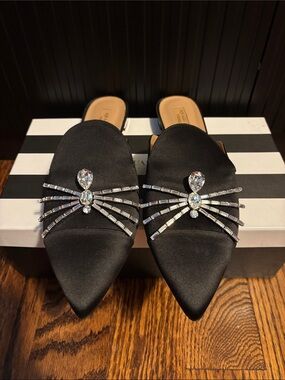 AQUAZZURRA Crystal Spider Flats size 41-US Size 10.5